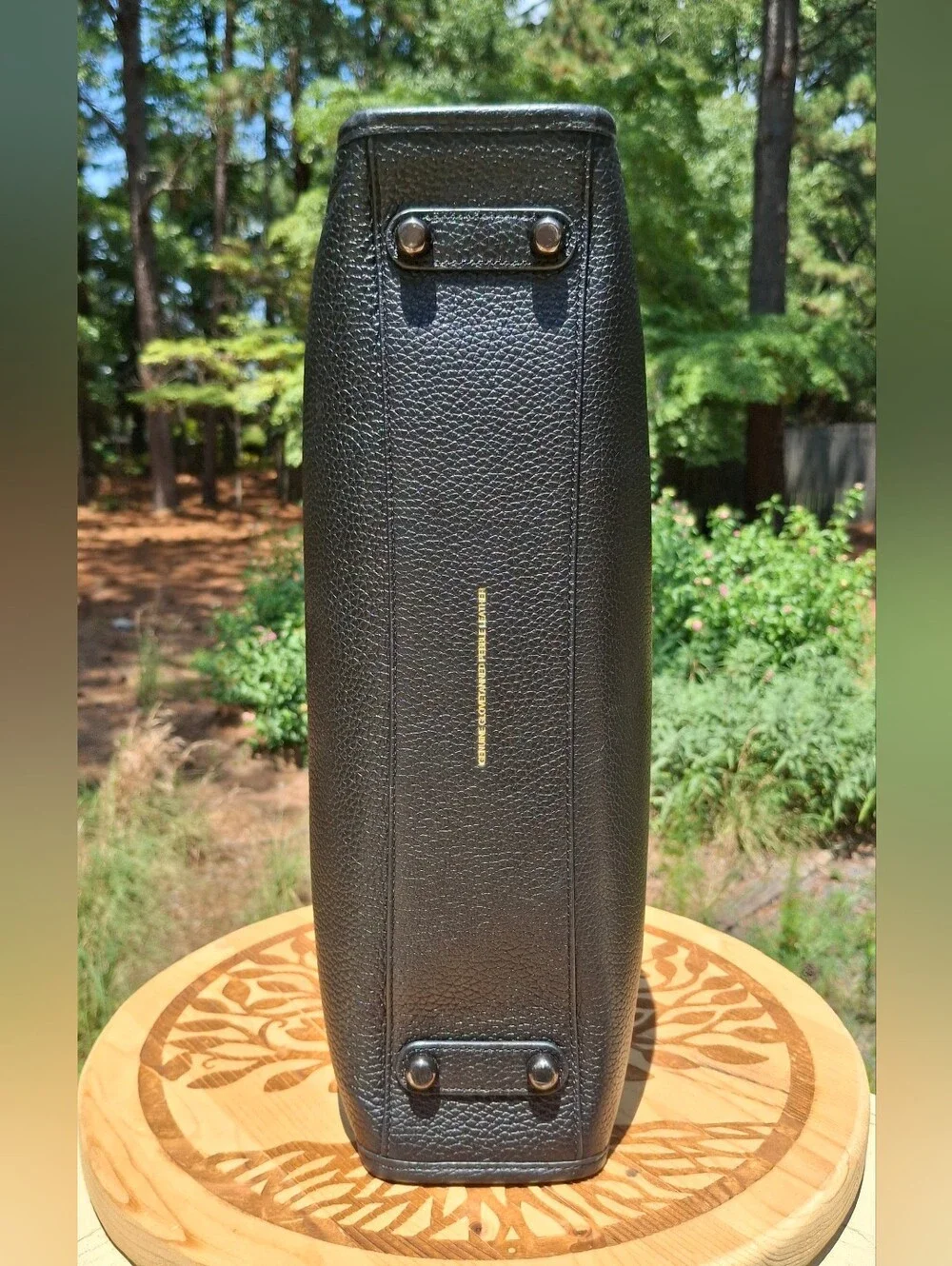 Coach Rogue Briefcase Laptop In Black Regenerative Pebbled Leather #CD789